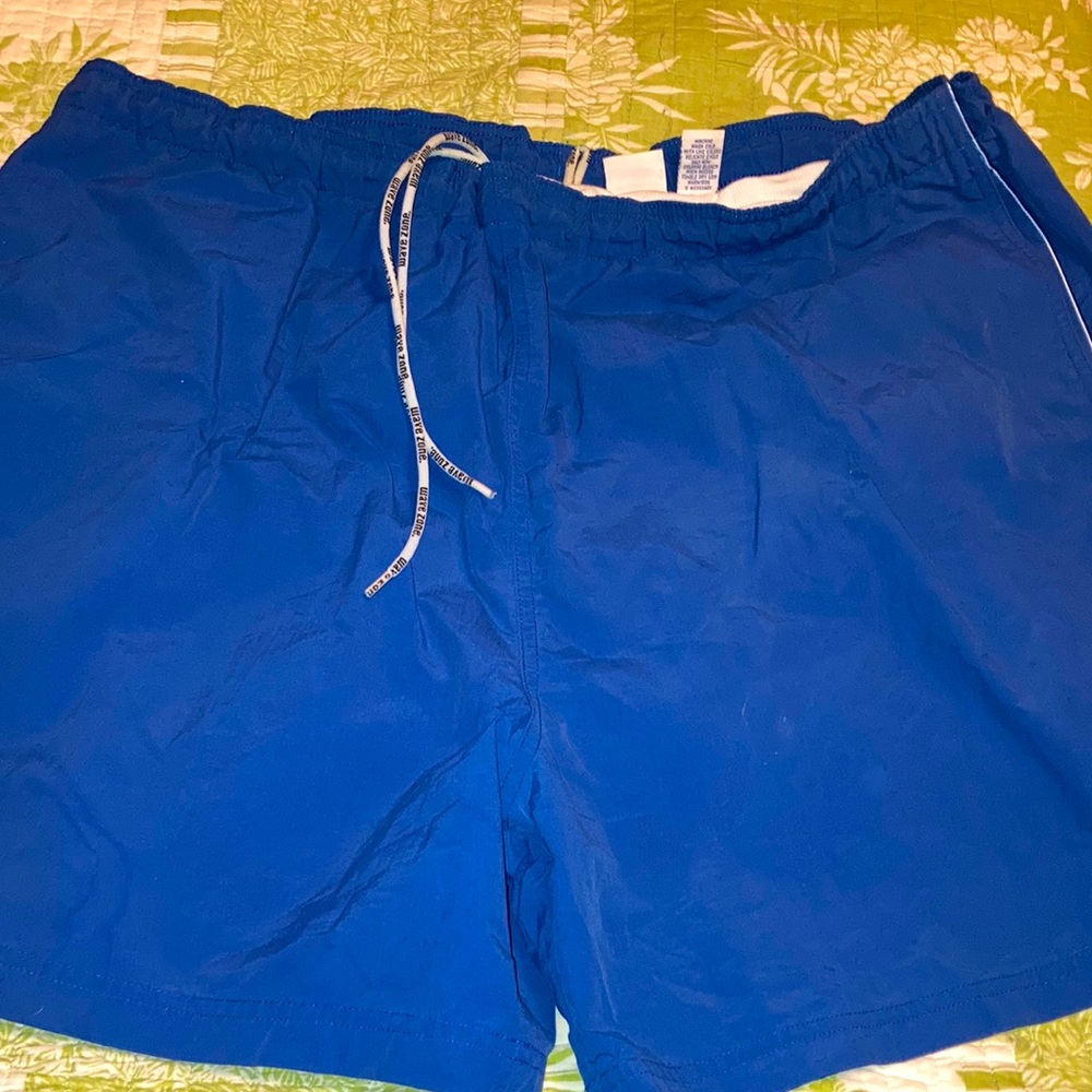 Swim trunks worn once freshly washed